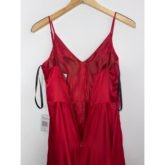 B. Smart Juniors Sleeveless Bodycon Equestrian Red Dress - Picture 4 of 6